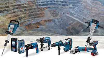 herramientas eléctricas Bosch para minería, seguridad y alto rendimiento